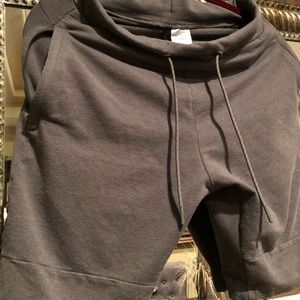 Alphalete fleece dark gray shorts